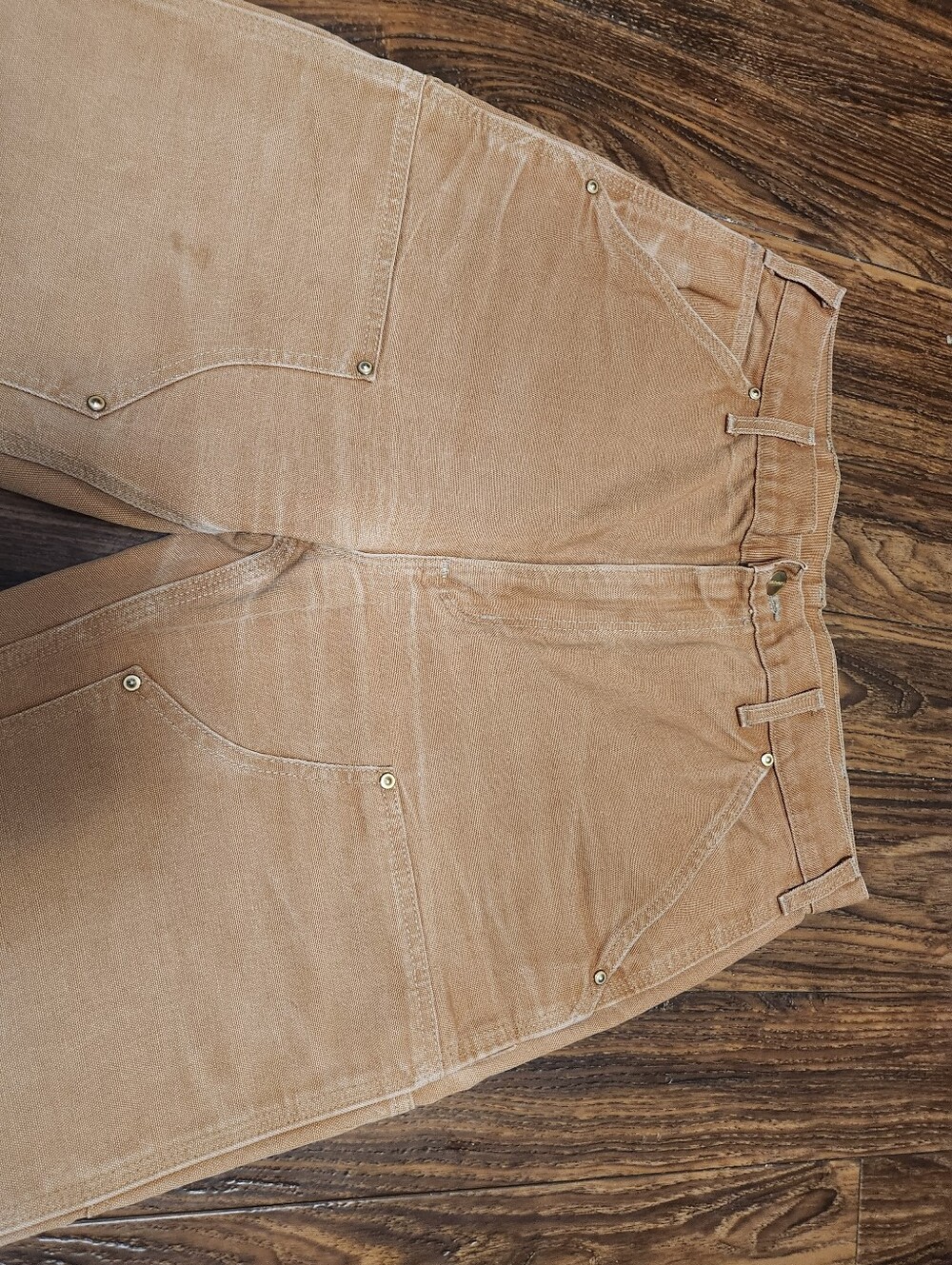 Carhartt Men's B01 Double Front Work Pants Brown Gold Men's 33x36 - Picture 4 of 9
